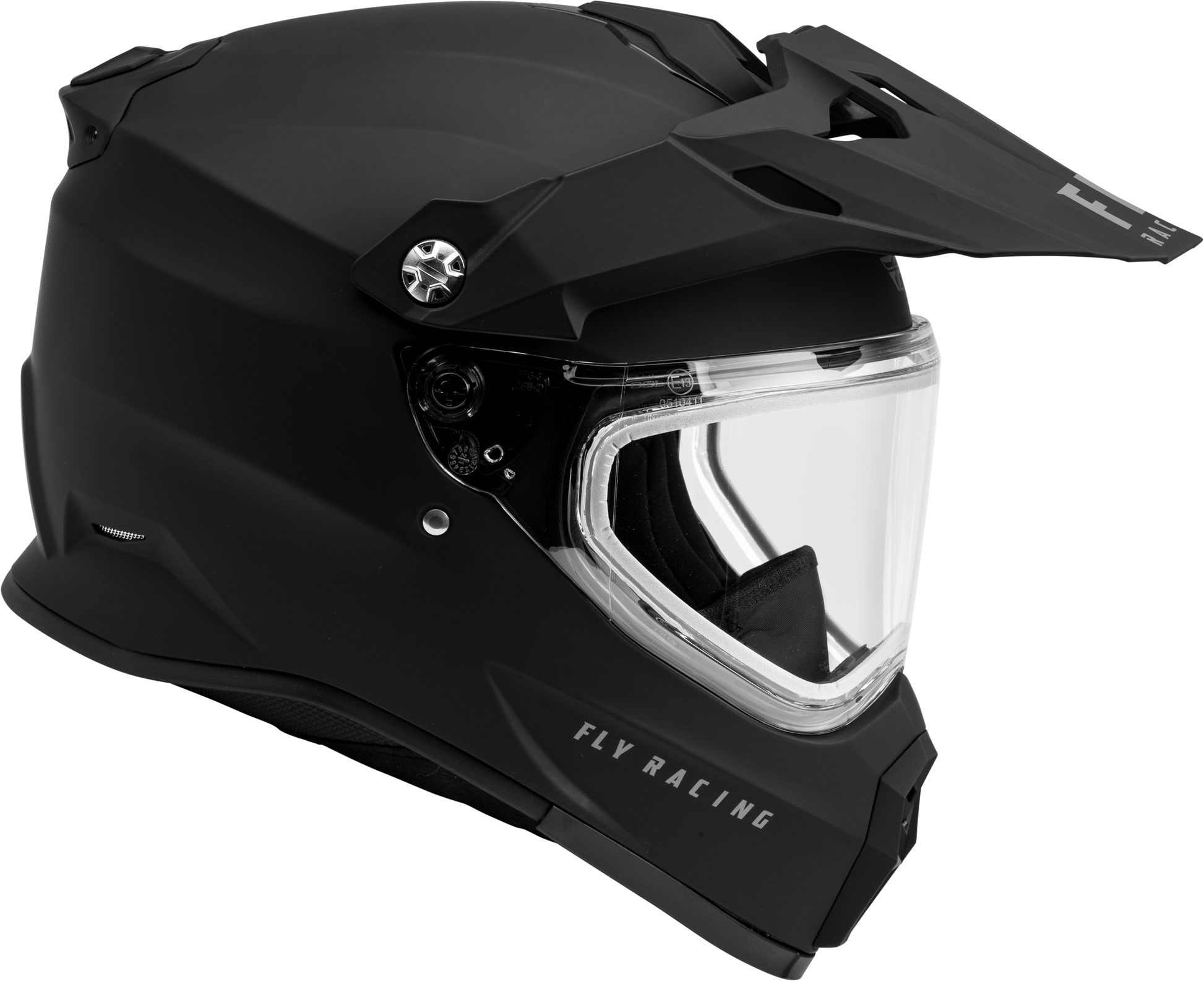 Fly Racing Trekker CW Solid Helmet in Matte Black - Large, Full-Face Snow Helmet