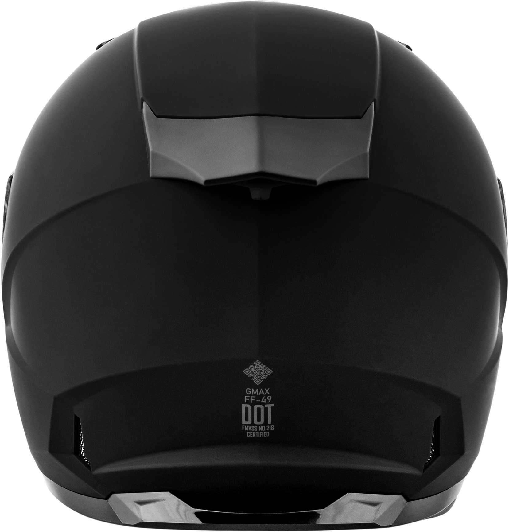 GMAX FF-49 Solid Matte Black Full-Face Helmet for Adults, Small