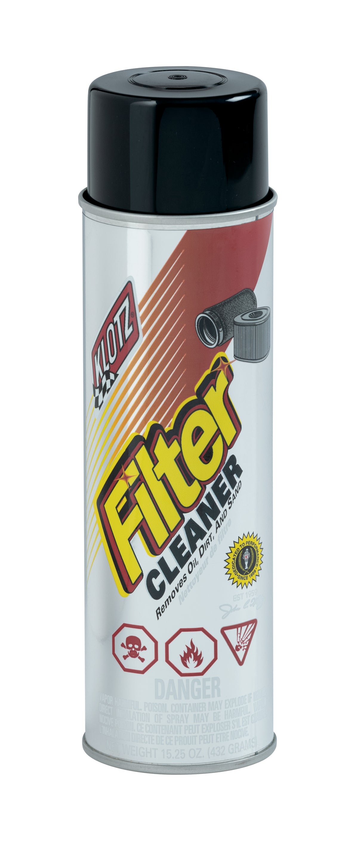 KLOTZ Filter Cleaner Aerosol 16oz – Boost Airflow and Performance