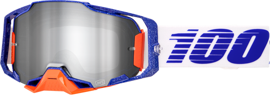 100-Percent Armega Goggle Lavingaad Mirror Silver Flash - Offroad Eyewear for motocross