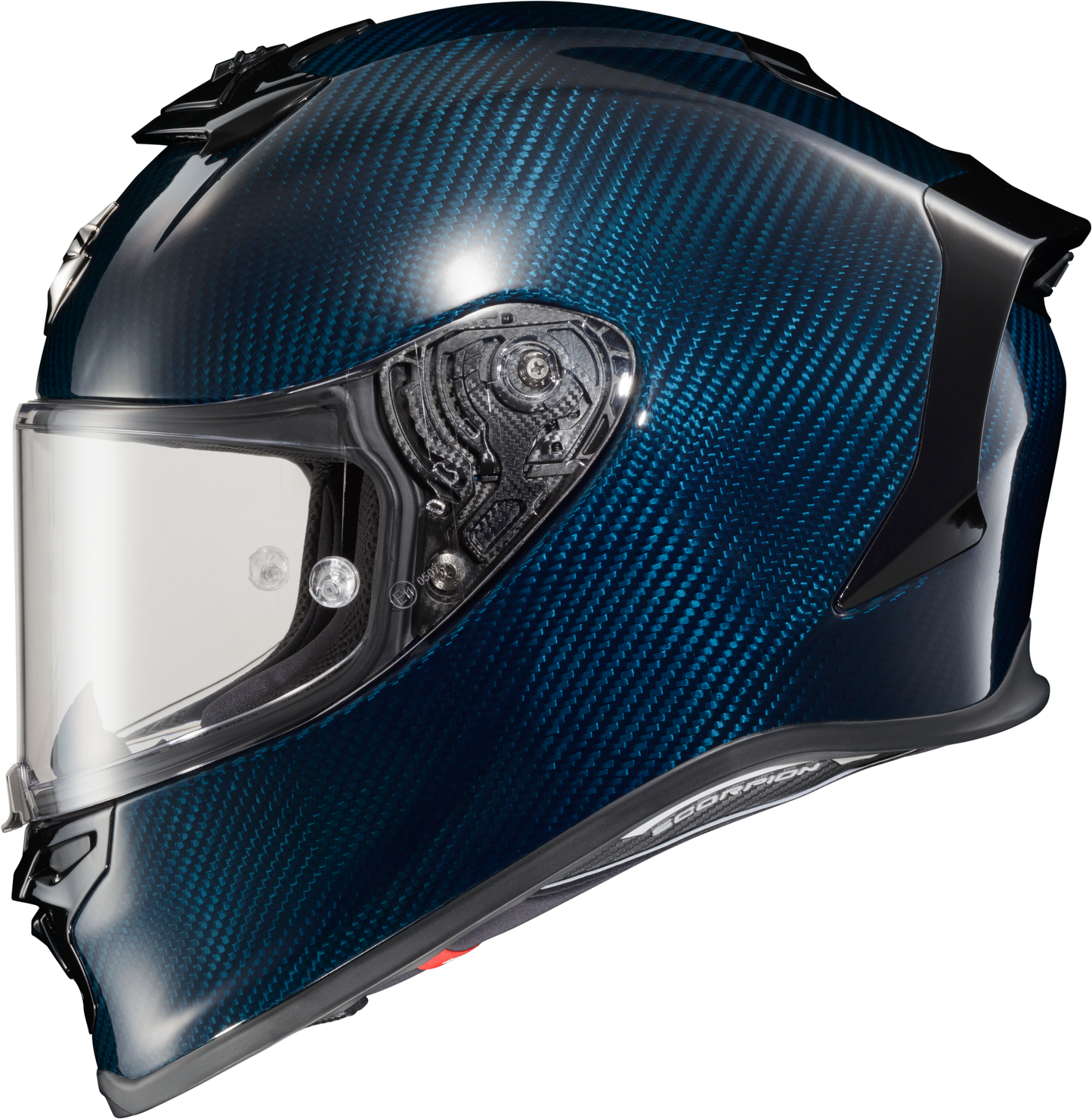 Scorpion EXO R1 Air Full Face Helmet Carbon Blue - Medium
