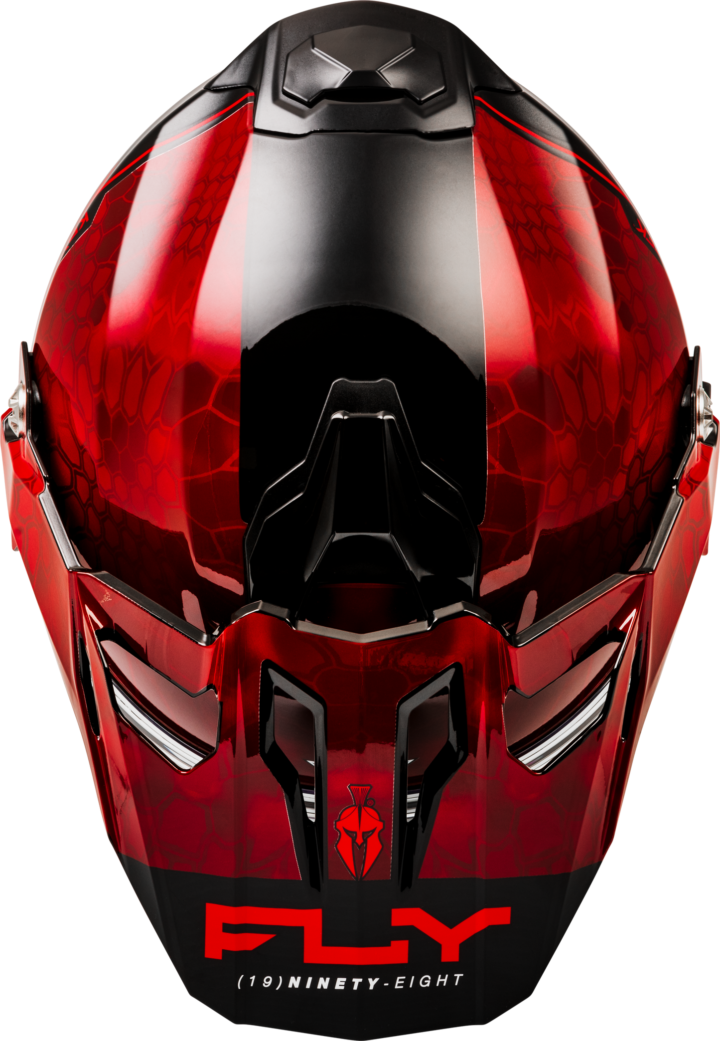 Fly Racing Trekker CW Conceal Helmet with Electric Shield - Medium, Red/Black