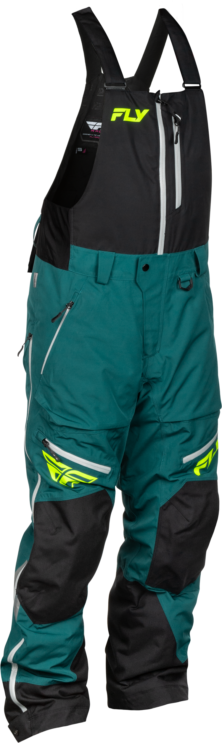 Fly Racing Incline Bib Pants in Teal/Black – Medium