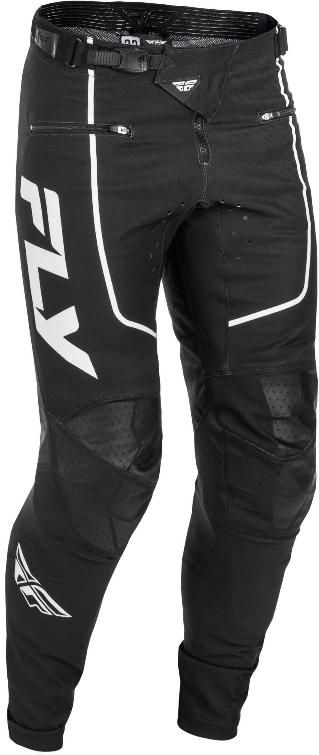 Fly Racing Rayce Bicycle Pants Men’s US 34 Black/White – MTB & BMX Performance Apparel