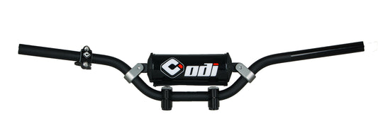 ODI Pee Wee Upgrade Bar Kit Black - 7/8" Offroad Handlebars with Clamped Cross Brace and Bar Pad