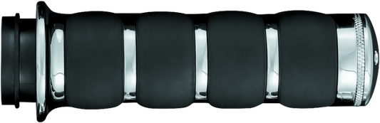 Kuryakyn ISO Grips Without Throttle Boss Throttle-By-Wire Chrome