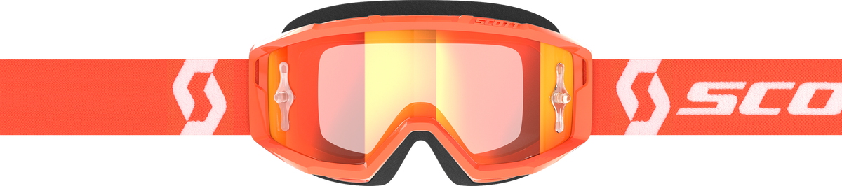 SCOTT Primal Goggle Offroad Eyewear with Orange Chrome Lens and Anti-Fog Treatment