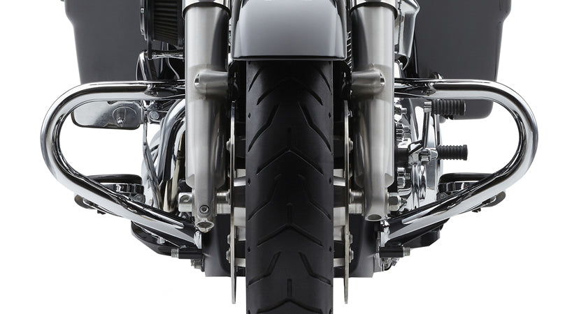 Cobra Case Guard Chrome for Harley Davidson FLH 14-24 V-Twin Highway Bars / Nerf Bars Part 601-2003