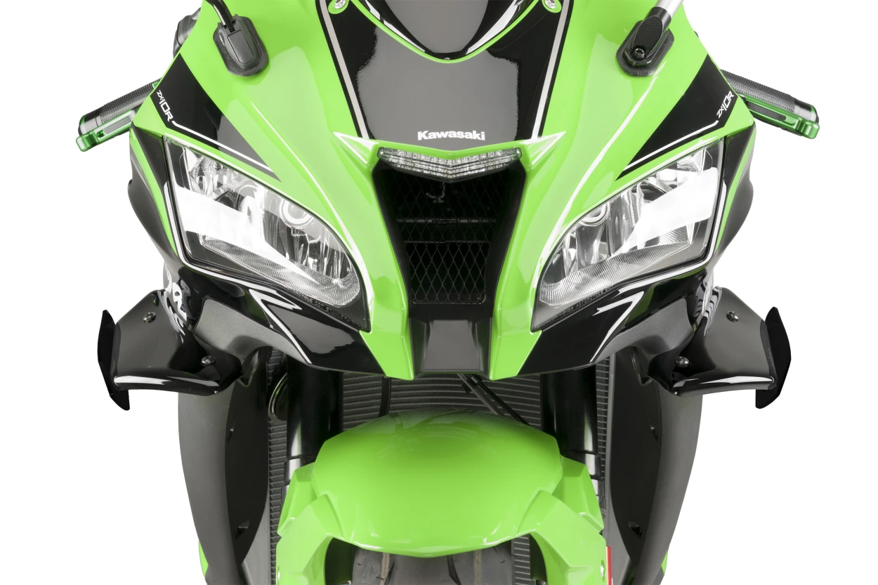 PUIG Sport Side Spoilers Black for Kawasaki - Part Number 9882N