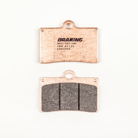 BRAKING Part Number 688CM55 Front Sintered Metal Brake Pads for Street and Off-Road Use