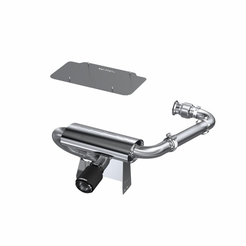 MBRP AT-9208FS Single Slip-On Turbo Back Center Exit Exhaust System with Performance Muffler for Can-Am Maverick X3 Turbo R