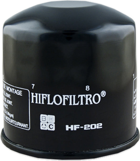 HIFLOFILTRO HF202 Oil Filter for Honda Motorcycles – Premium Replacement with 5/8" Nut and Chrome Option