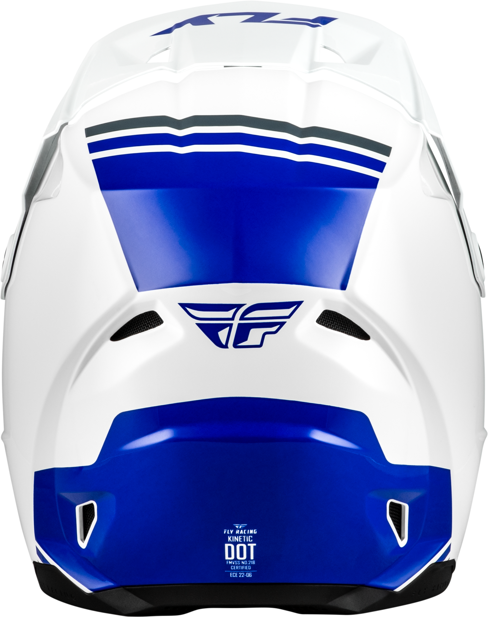Fly Racing Kinetic Verdict Helmet - Small White/Blue/Grey Off-Road Motorcycle Helmet