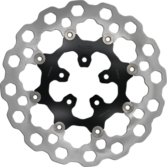 GBRAKES Rotor 11.5-inch Floating Cubiq Front Black for Harley Davidson XL883N & XL883L Models