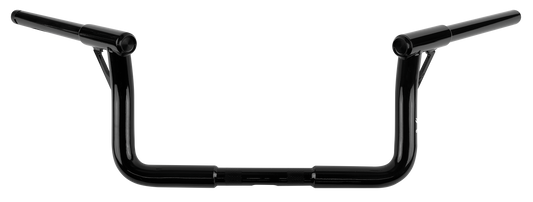 BURLY BRAND Louie Bagger 8-inch Handlebar with 1.25-inch Diameter in Black for Harley Davidson