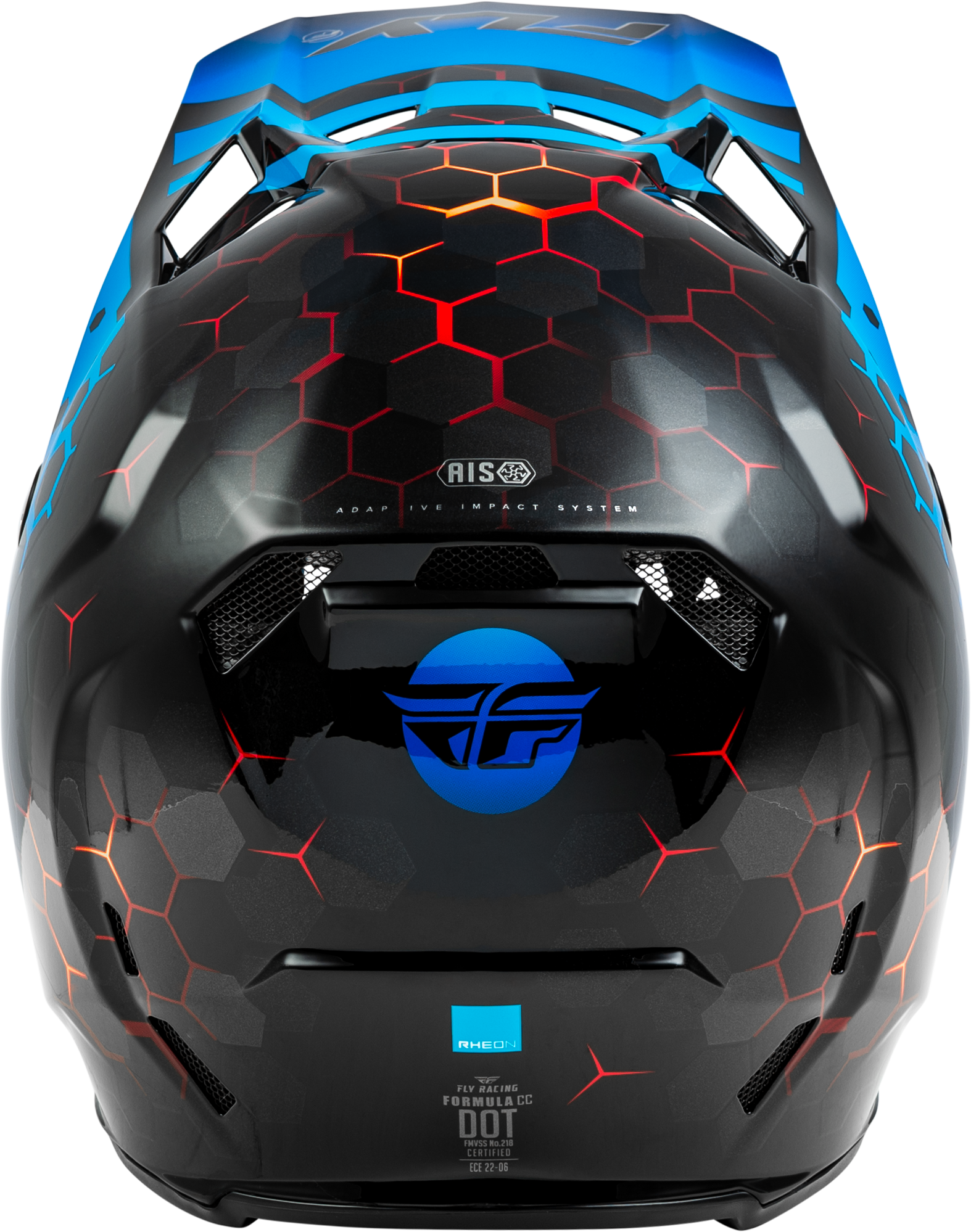 Fly Racing Formula CC Tektonic Helmet X-Large Black/Blue/Red - Offroad Full-Face Helmet