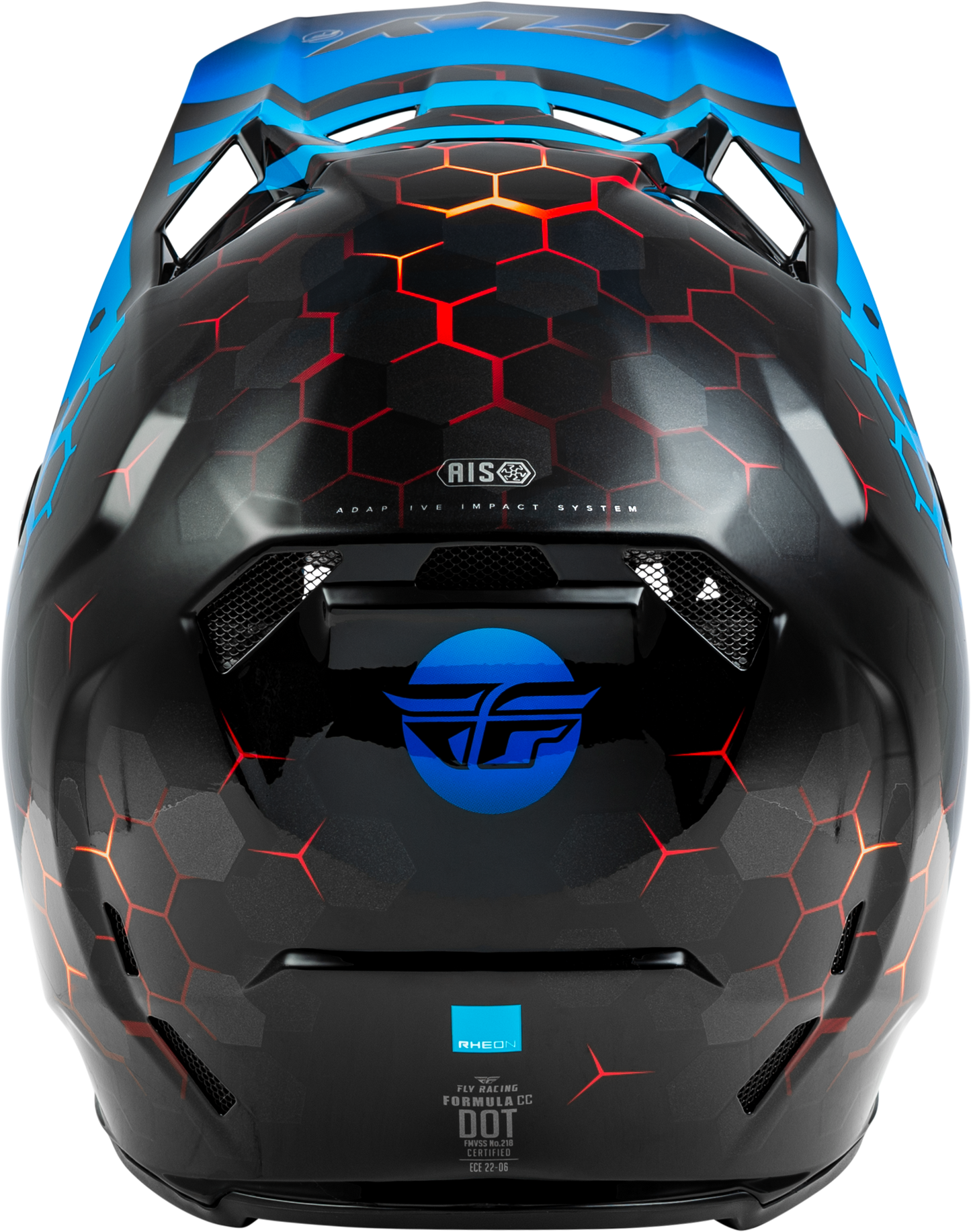 Fly Racing Formula CC Tektonic Full-Face Offroad Helmet - Medium, Black/Blue/Red