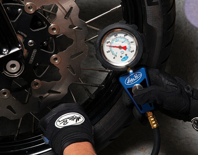 Motion Pro Professional Tire Pressure Gauge 2.5 inch Dial, 0-60 psi for Sport Bikes