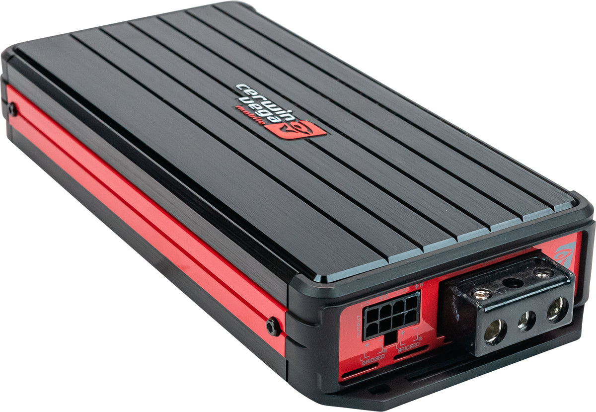 Cerwin Vega VCU84 4-Channel Car Amplifier - 165W RMS at 2 Ohms, 90W at 4 Ohms