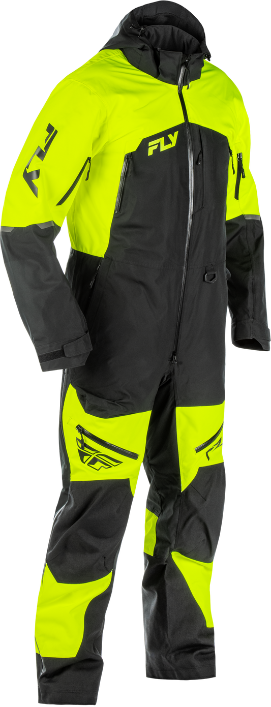 Fly Racing Incline Monosuit Hi-Vis/Black XL Tall - Waterproof Snow Suit for Adults