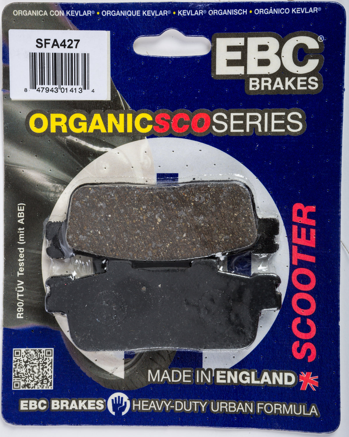 EBC Brakes SFA427 Organic Brake Pads for Scooter - Street Performance