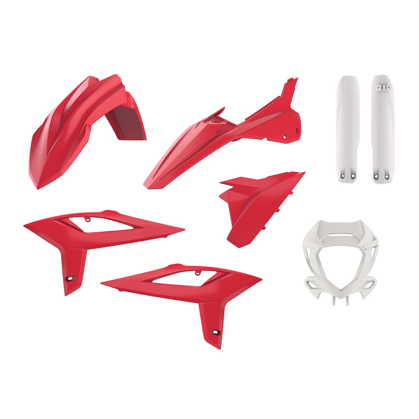 Polisport Full Enduro Kit Red for Beta 250 and 300 RR (2020-2022) - Durable Off-Road Replacement Plastic