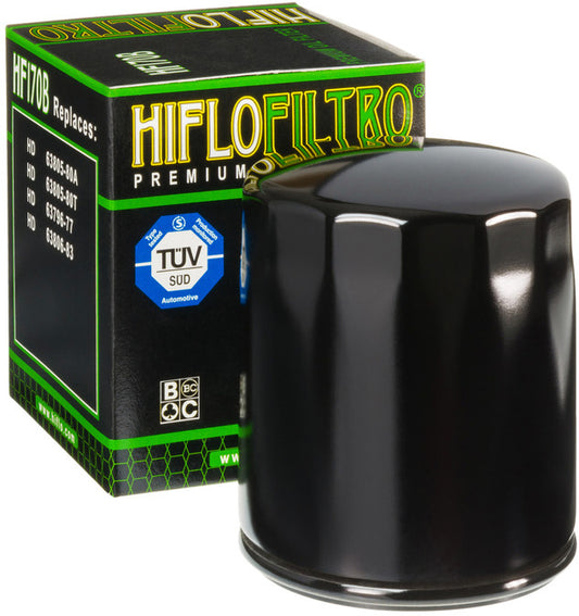 HifloFiltro HF170B Oil Filter for Harley Davidson V-Twin Motorcycles