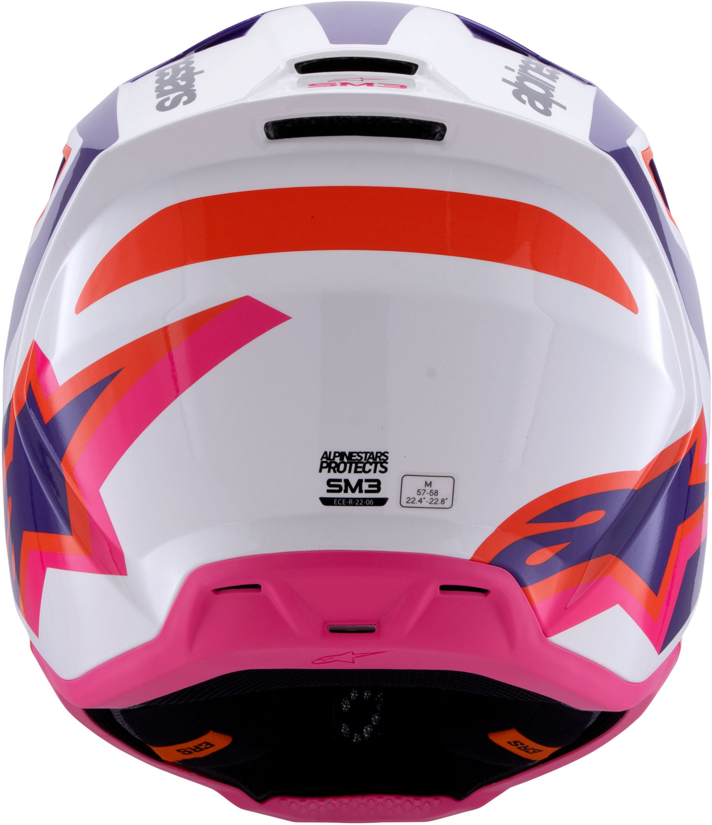 Alpinestars SM3 Off-Road Helmet XL - Yellow Fluo/Black, Gloss Finish