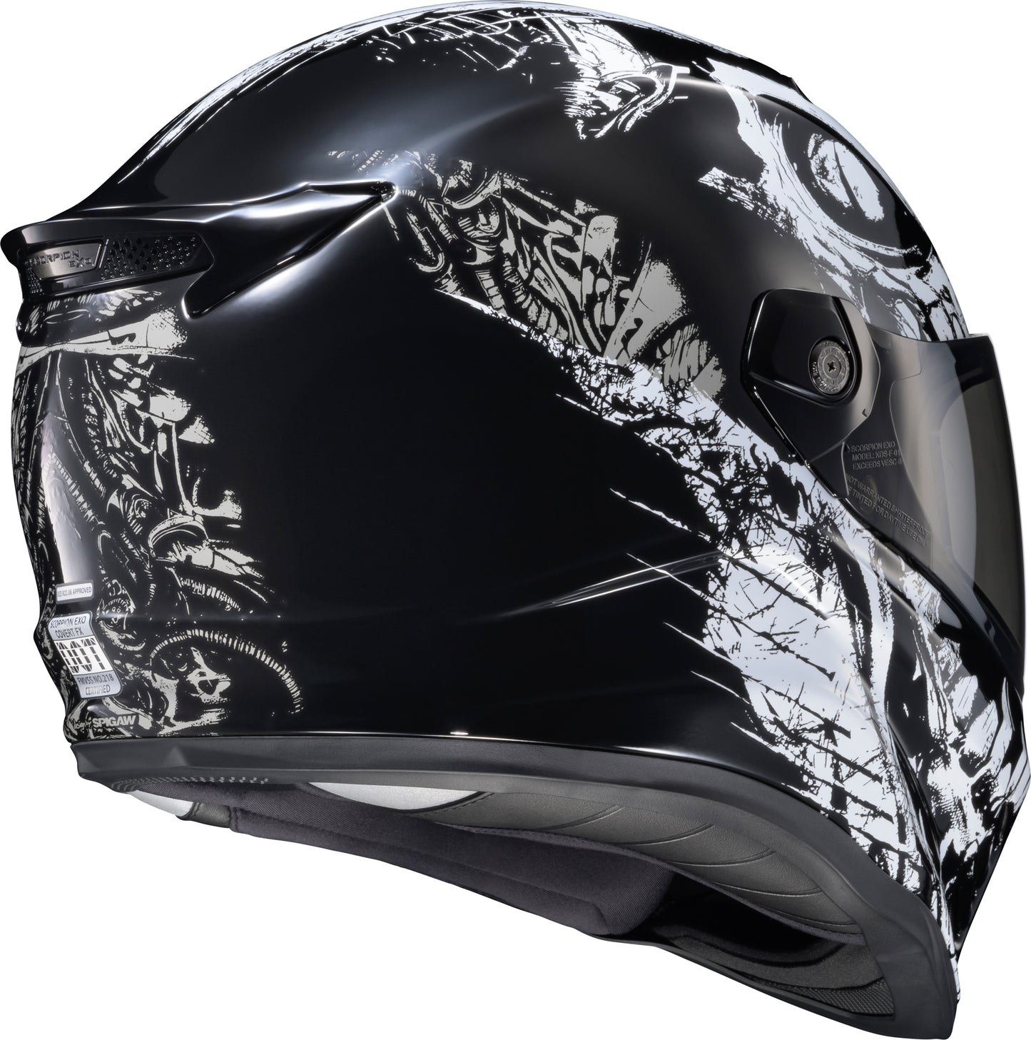SCORPION EXO Covert FX Full Face Helmet Caiman Gloss Black 2X-Large
