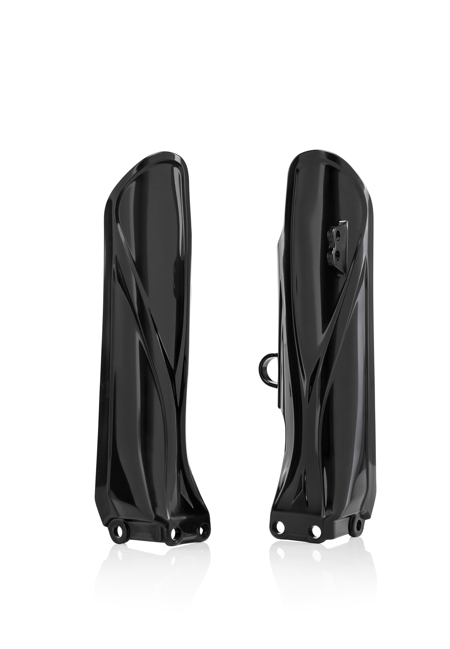 Acerbis Lower Fork Cover Set for Yamaha YZ85 - Black Offroad Replacement Body Part