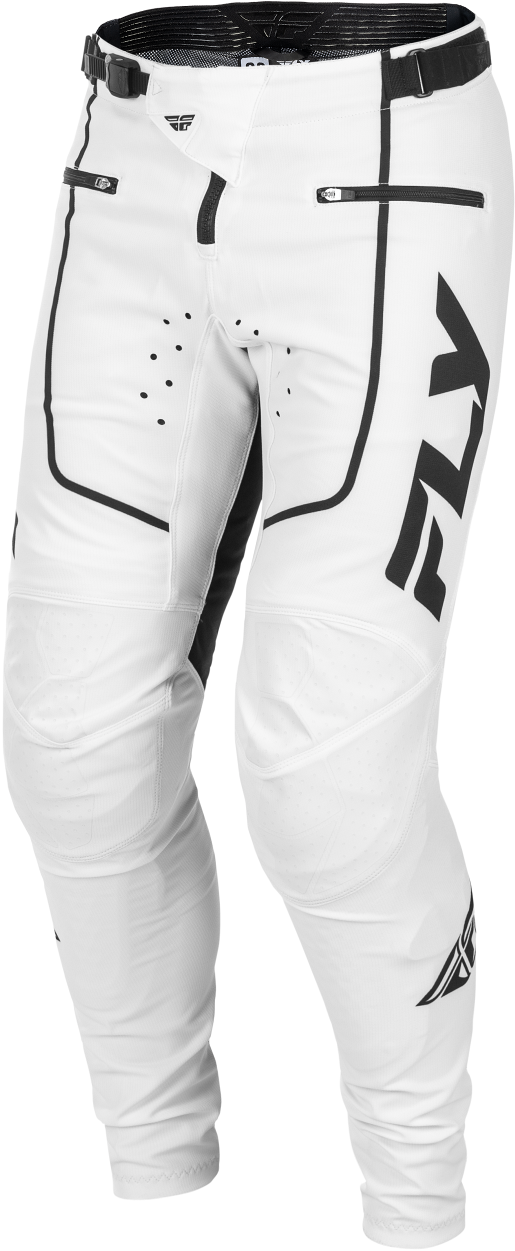 Fly Racing Rayce Bicycle Pants Men’s White/Black Size 38 – MTB & BMX Performance Apparel