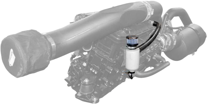RIVA Catch Can Engine Breather Kit for Sea-Doo GTR 215 and GTX 215 Models