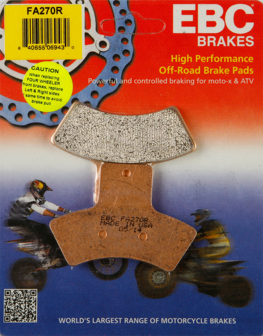 EBC FA270R Brake Pads for Polaris ATV/UTV Models