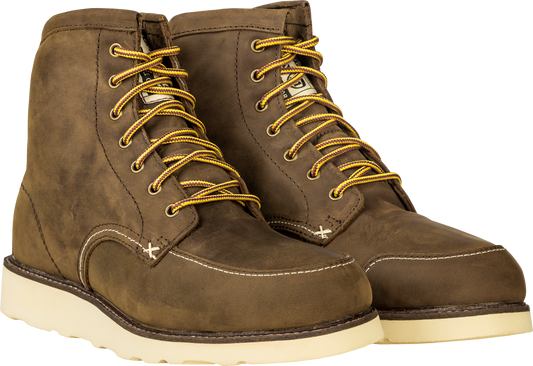 Highway 21 Journeyman Work & Ride Boots Brown US 06 – Durable Waterproof Leather Footwear