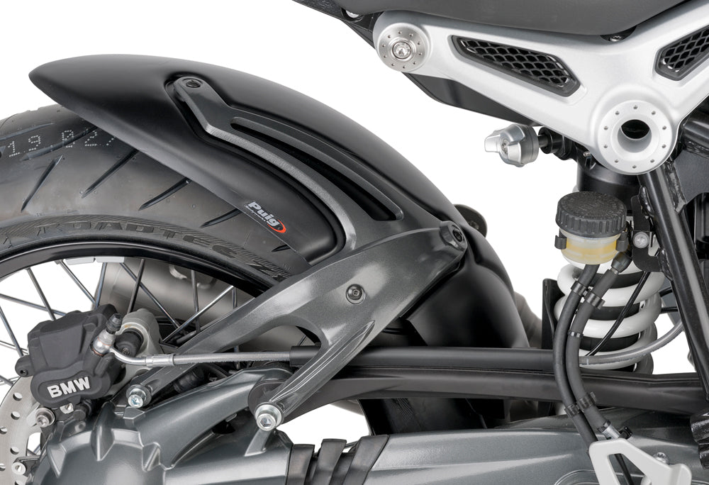 PUIG Tire Hugger Matte Black for BMW R Nine T Series - Durable ABS Construction