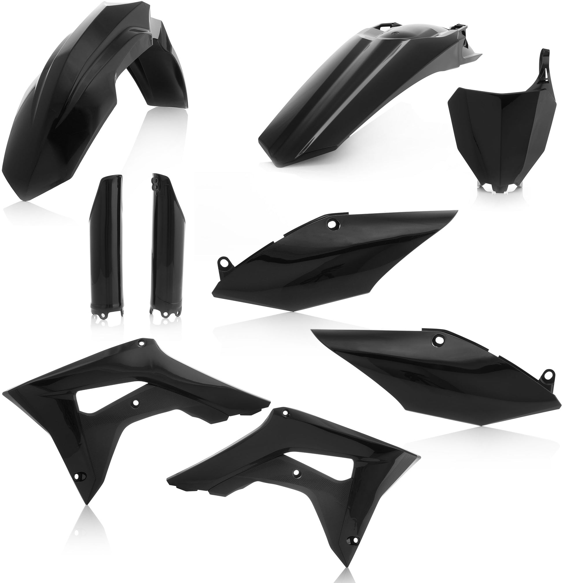 ACERBIS Full Plastic Kit for Honda CRF450R and CRF250R 2017-2018, Black