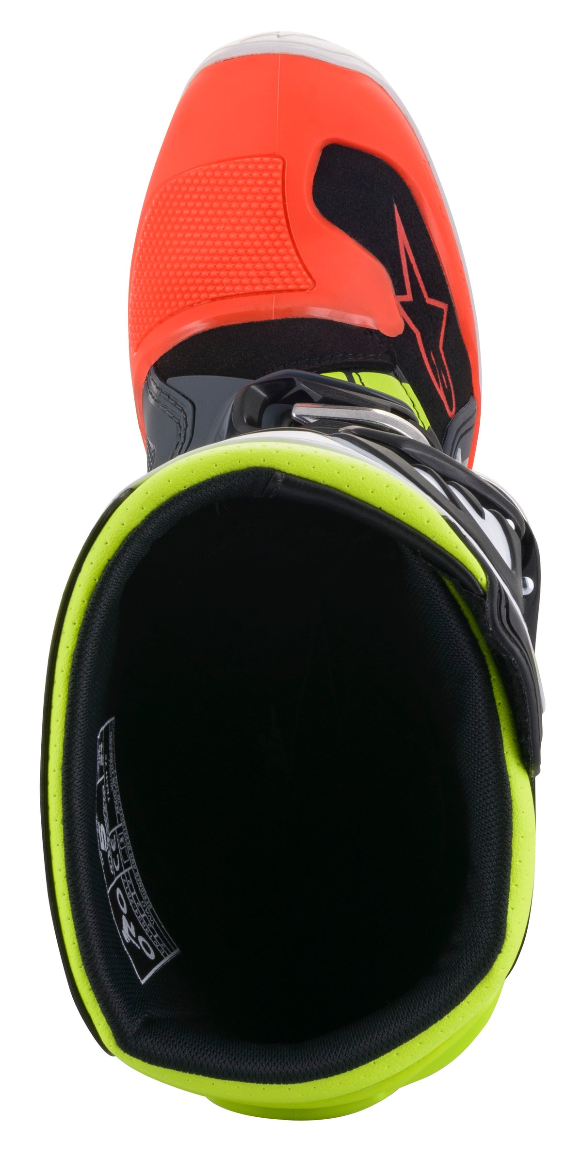 Alpinestars Tech 7S Offroad Boots for Youth – Size US 02, Dark Grey/Fluo Red/Fluo Yellow