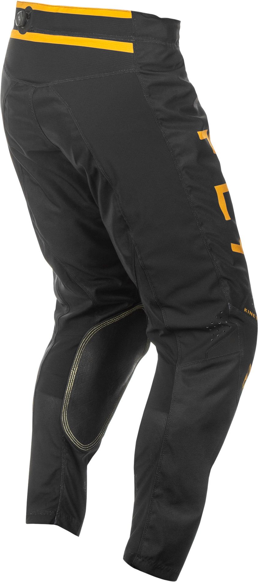 Fly Racing Kinetic Center Offroad Pants for Men - Black/Gold, Size US 28