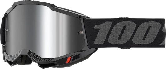 100-Percent Accuri 2 Jr. Offroad Goggle with Mirror Silver Lens - Black
