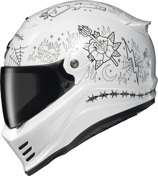 ScorpionEXO Covert FX Full Face Helmet in White, X-Small – Street Motorcycle Safety & Style