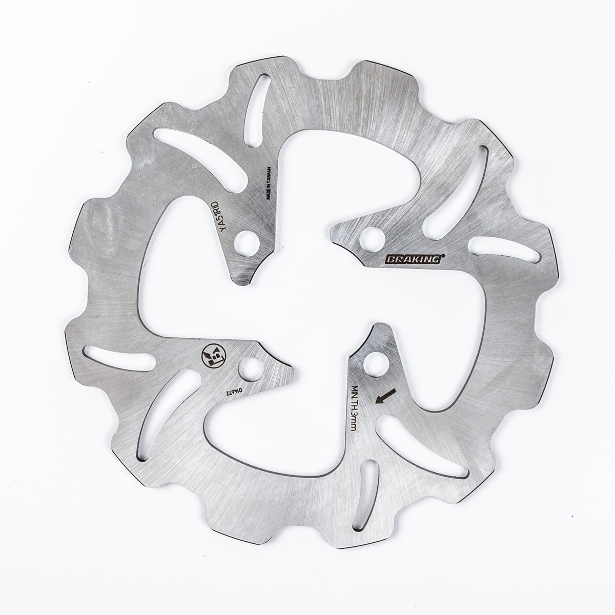 BRAKING Yamaha YFM700R & YFZ450 Rear Wave/Contour Brake Rotor - High-Performance ATV/UTV Disc