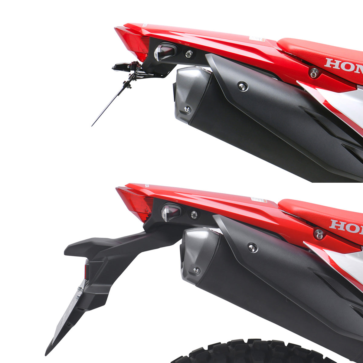 DRC Fender Eliminator Kit for Honda CRF250L and CRF300L Models - Black