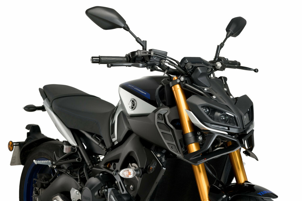 PUIG Downforce Front Spoiler for Yamaha MT-09 - Matte Black Part 3482J