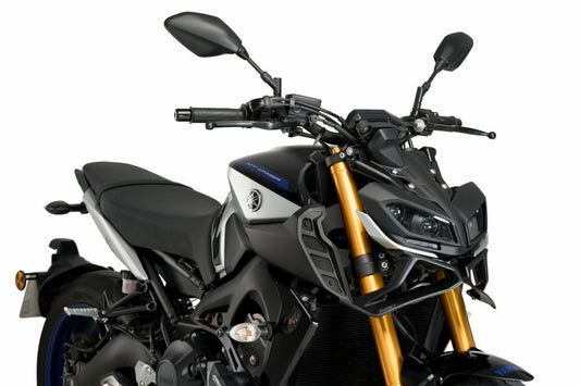 PUIG Downforce Front Spoiler for Yamaha MT-09 - Matte Black Part 3482J