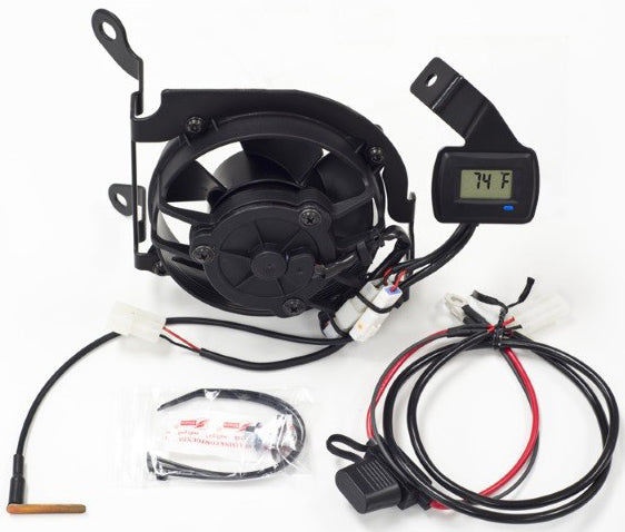 Trail Tech Yamaha Digital Fan Kit (Part Number 732-FN11) for Yamaha WR450F – Temperature Switching Cooling Fan System