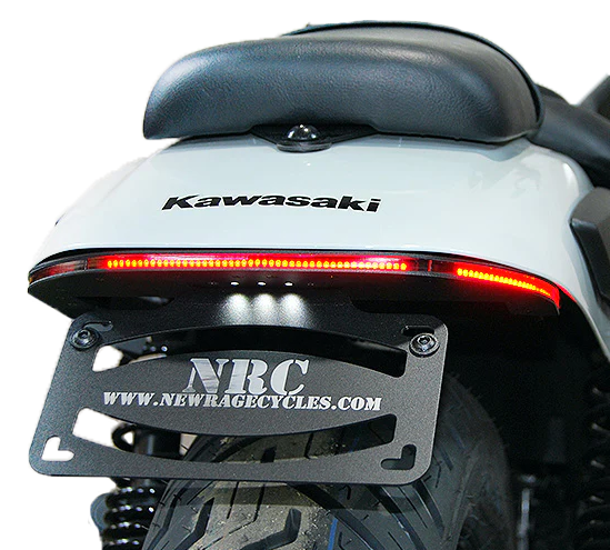 NEW RAGE CYCLES Fender Eliminator Kit for Kawasaki Eliminator 450 - LED Tail Light & License Plate Mount