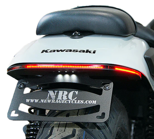 NEW RAGE CYCLES Fender Eliminator Kit for Kawasaki Eliminator 450 - LED Tail Light & License Plate Mount