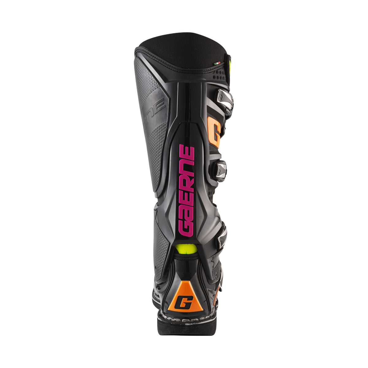 Gaerne SG-12 Offroad Motorcycle Boots Size 10 – Black, Orange & Pink with Support and Comfort Features