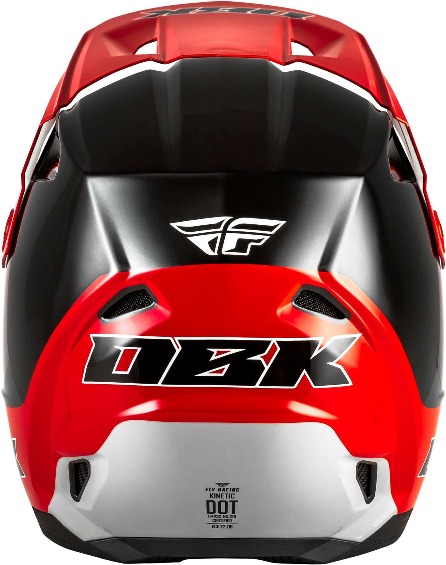 Fly Racing Kinetic Dbk Off-Road Helmet - Large, Black/Red/Grey
