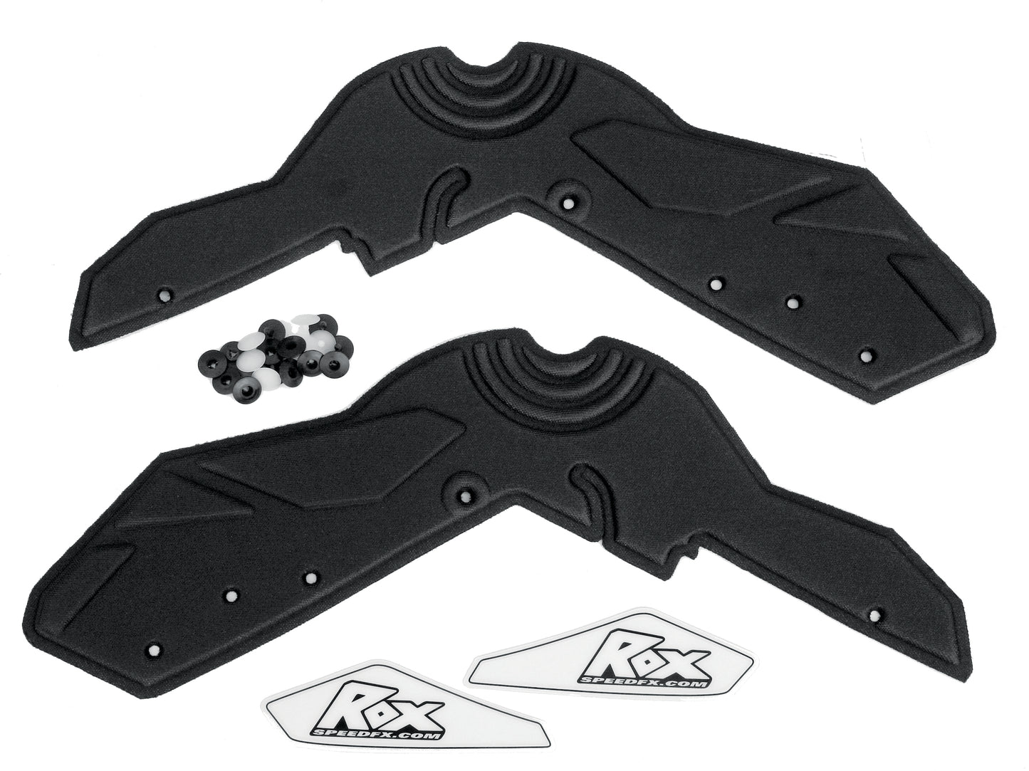 ROX Handguard Flare for Snow Sleds - Enhanced Wind Protection with Durable Foam and Mounting Hardware